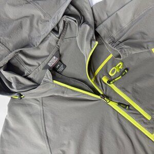 Outdoor Research Ferrosi Hooded Jacket Men's M Gray Lightweight Activewear